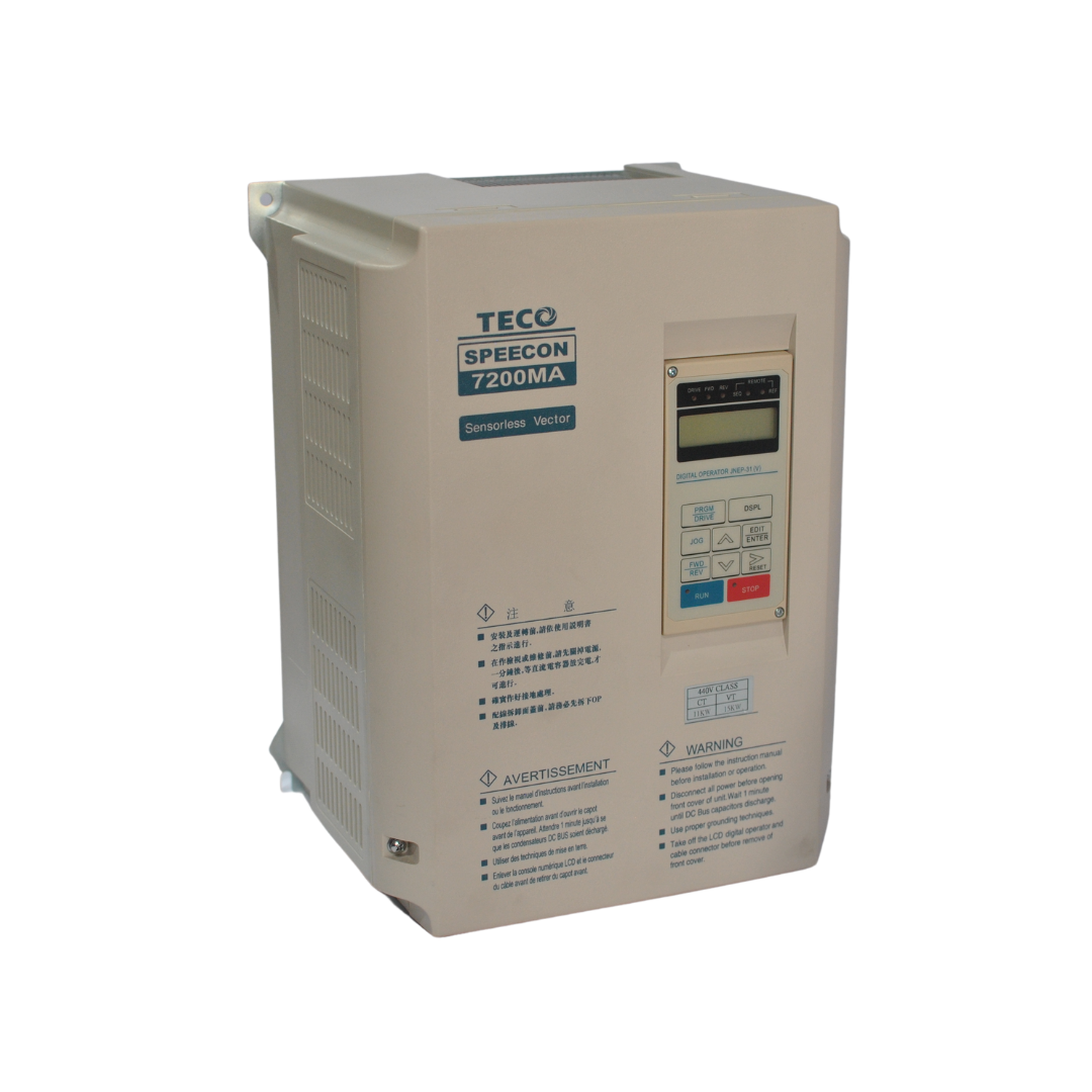 Teco Frequency Inverter,7200ma Ct=15hp/vt=20hp,sensorless Vector Control (150% Rated Current@1min)